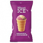 Мороженое BRandICE Вафельный стаканчик "Банановое с клубникой"