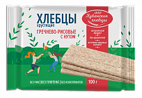 Хлебцы хрустящие Гречнево-рисовые с нутом 100г (Без Глютена)