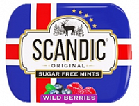 Конфеты SCANDIC без сахара со вкусом "Лесные ягоды"