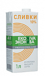 Сливки питьевые ультрапастеризованные 10%, "ЭкоНива"  