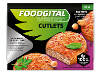 Полуфабрикаты растительные формованные замороженные: «Foodgital Cutlets with vegetable protein: plant-based burger»