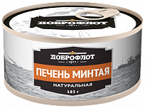  Печень минтая "По-приморски" б№6 240г ЛВК ящ1/24 ТМ "ДОБРОФЛОТ"