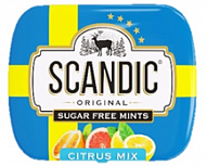 Конфеты SCANDIC без сахара со вкусом "Цитрусовый микс"