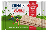 Хлебцы хрустящие рисово-гречневые с зеленой чечевицей 100г (без глютена)