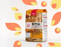 Мука пшеничная высшего сорта "LADIA" 2 кг